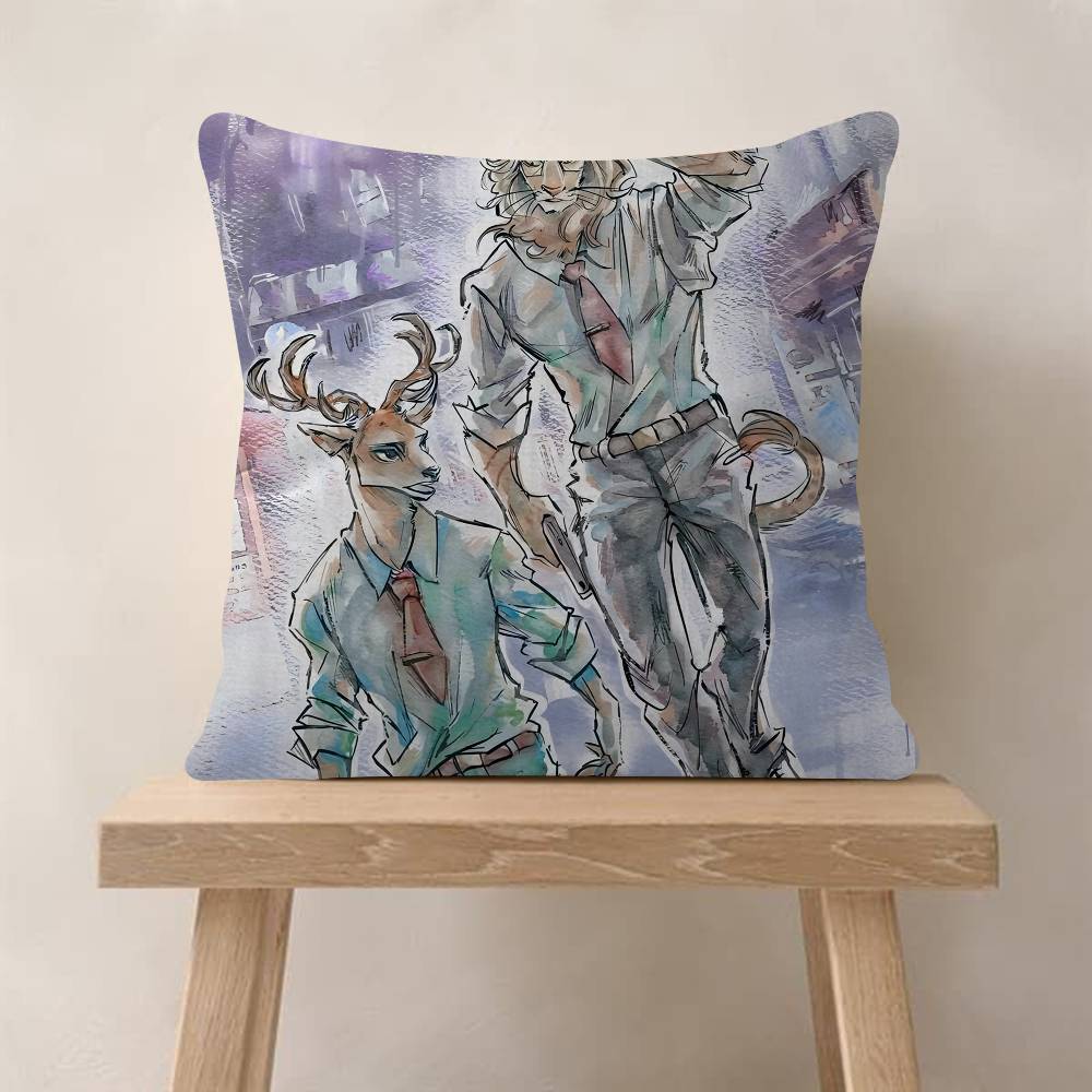 1pc Anime Beastars Cushion Cover Car Throw Pillow Case For Sofa Car Christmas Gift