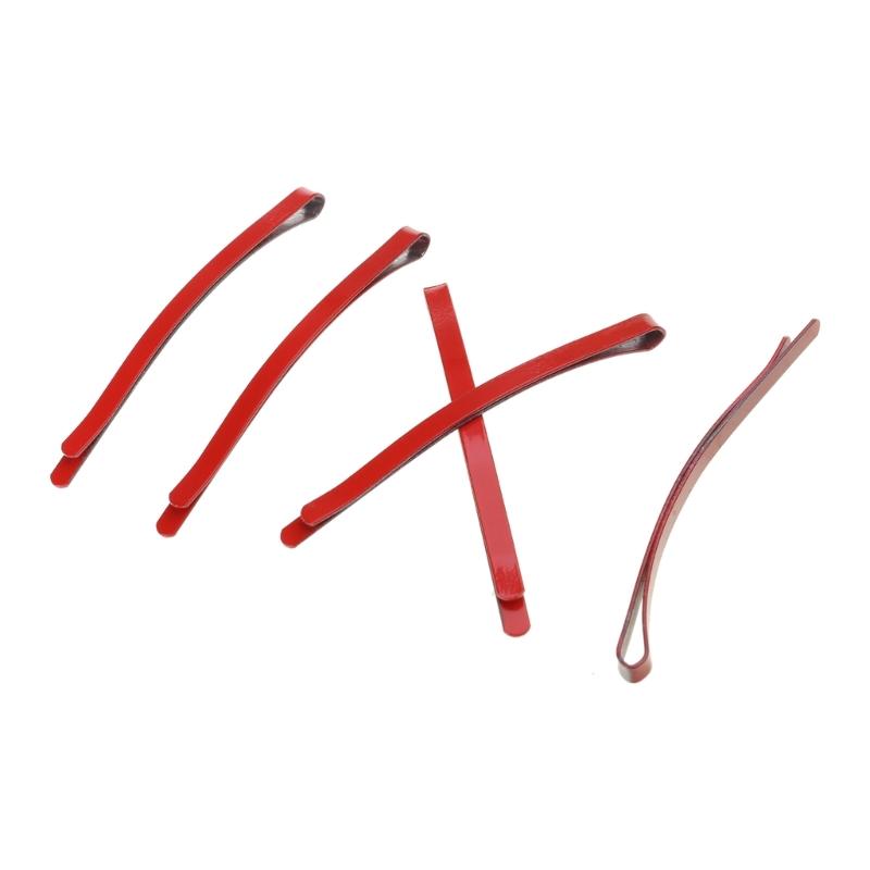 Red Hair Side Clips Metal Bangs Clips Cosplay Bobby Hair Pins Punk Hair Grips Ponytail Decor Novelty Hair Barrettes