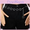 Euro Style Star Pendant Belt With Alloy Buckle For Casual Dress Accessory