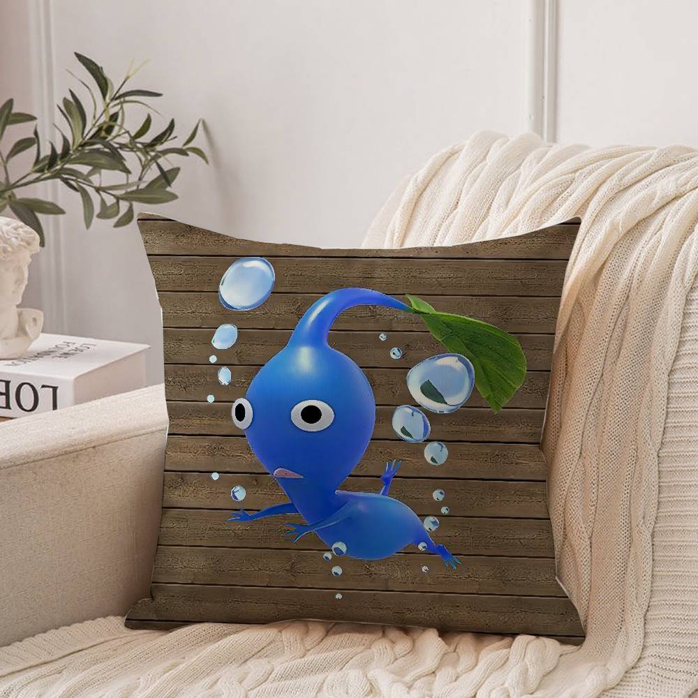 Cartoon P-PIKMINS Pillow Case Home Decor Throw For Sofa Bed Car Room Decor Gift Idea