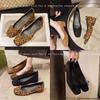 Fashion New Design Fashionable Square Heels Bowknot Comfortable Versatile Wear-resistant Leopard Print Shoes Low Heels Pumps Zapatos