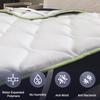 The White Stone Surmatelas Rafraîchissant avec Élastiques | Correcteur de Matelas avec Technologie Cooler et Propriétés Orthopédiques | Hauteur 4 cm 
