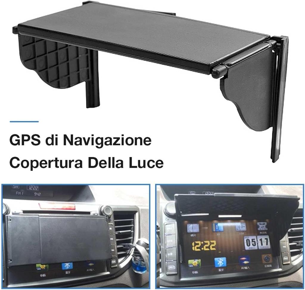 PXLAATY Car Navigation Sun Navigation Sun Visor and to Universal Visor, Anti-Glare Anti-Reflective 5.5-inch 10-inch