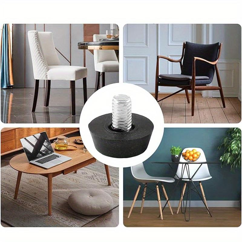 16pcs Soft Rubber Feet for Cutting Board with Stainless Screws Cutting Board Feet Non Slip Rubber Feet