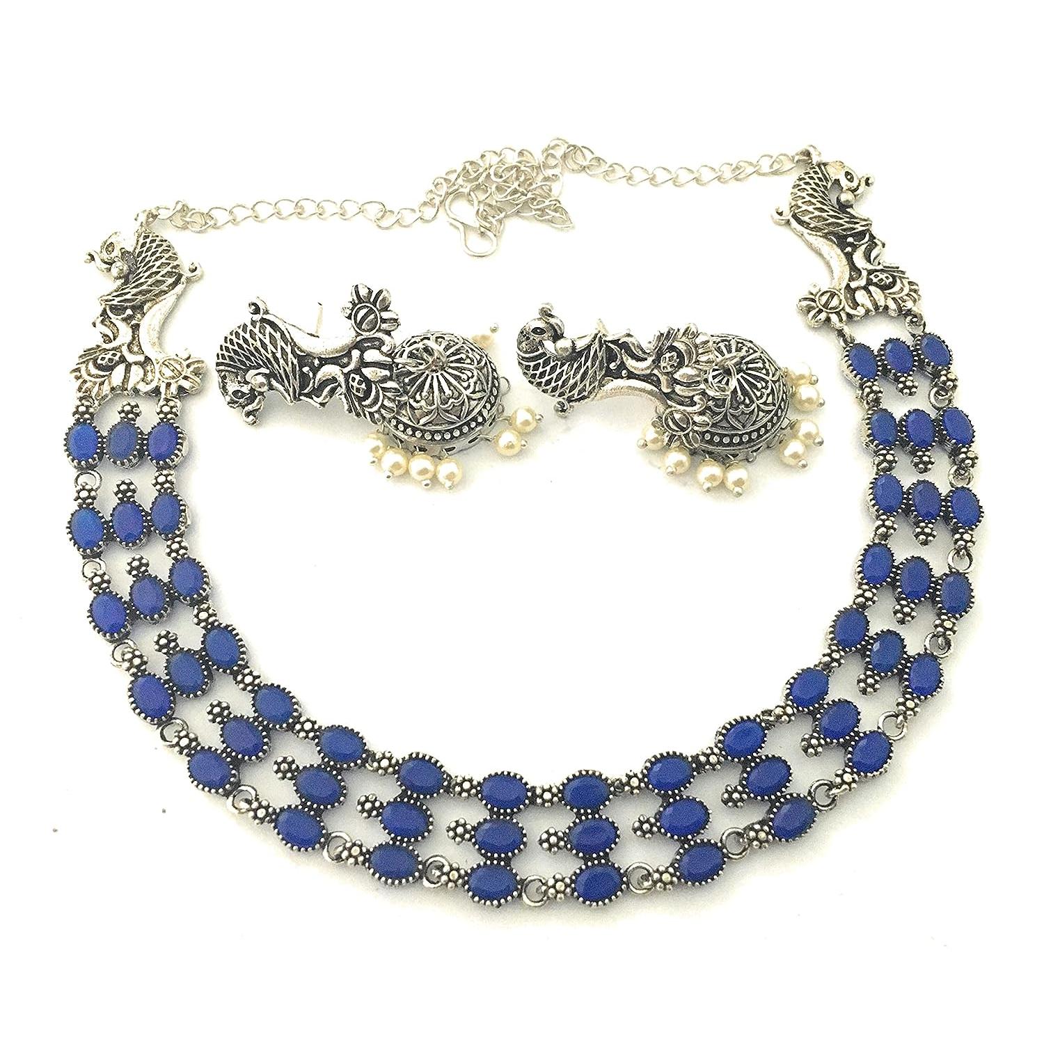 Ожерелье из окисленного ювелирного изделия в виде павлина из немецкого серебра с 3 — фото 5