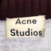 ACNE STUDIOS wool Long sleeve knit S Gray x Bordeaux sweater Women Used