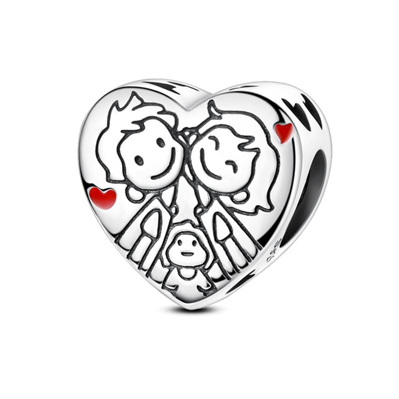 Original Design Copper Charms Beads Ballet Angel Family Perfume Dress Candy Fit 3Mm Bracelets Diy Birthday Jewelry