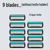 Gillette Six-Layer Manual Razor Blades for Beard Shaving - Old-Fashioned Shaving Style