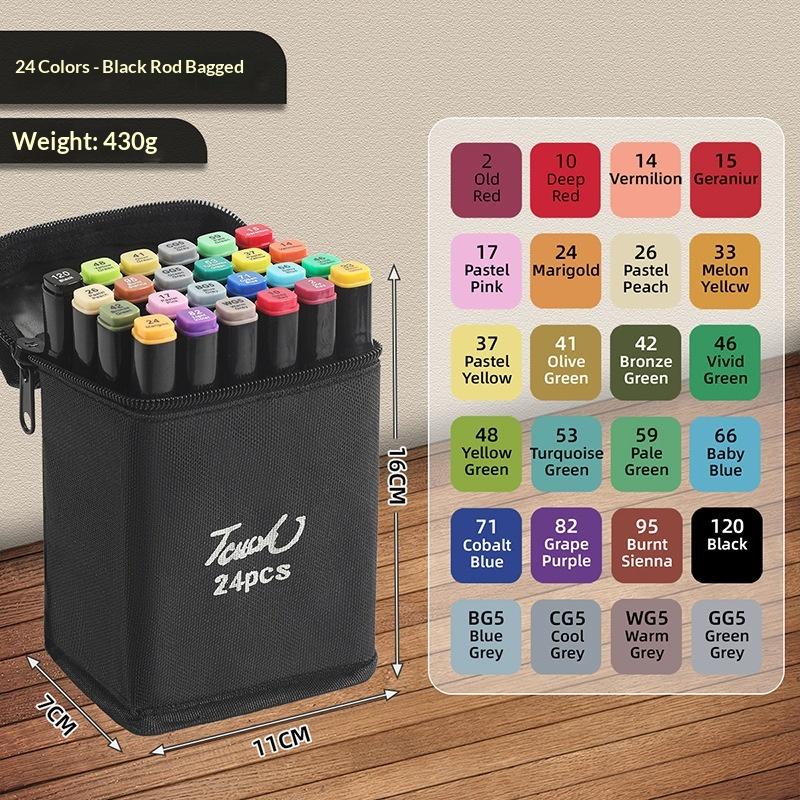 

Art Marker Pen Set Double Headed Sketching Paint Oily Tip Based Markers For Draw Graffiti Manga School Art Supplies