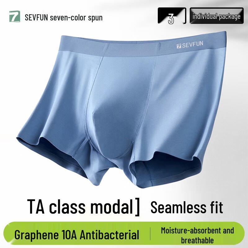 

Мужские модальные антибактериальные боксеры-брифы из ледяного шелка Qisefang 2XL