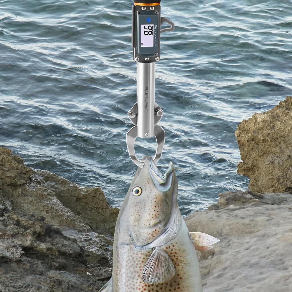 SANLIKE 2023 New Fish Grip Fishing Gripper for Sea Suitable for Large Black Fishing, Fish,