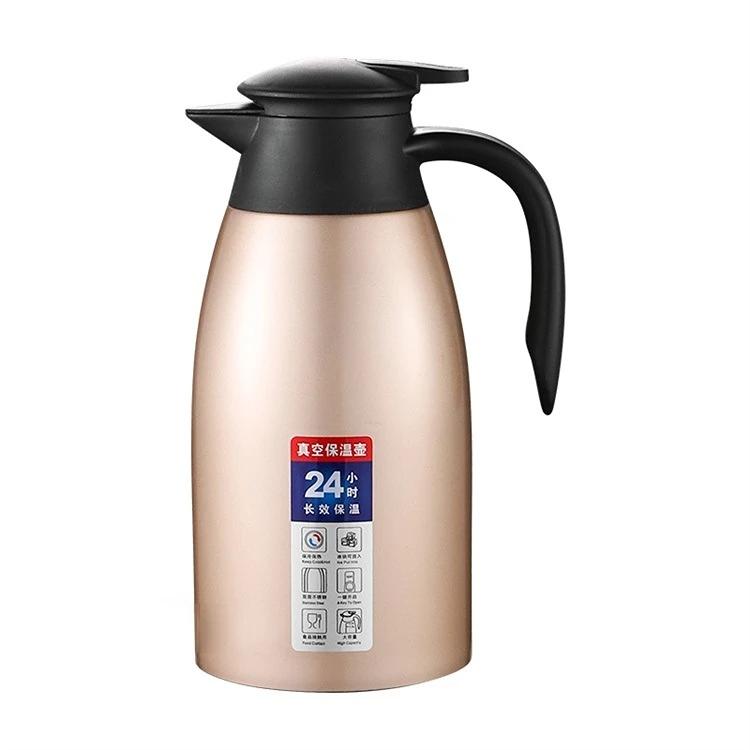 2L Coffee Thermal Kettle 304 Stainless Steel Vacuum Flasks Office Thermos Bottle Insulation Kettle Hot Water Thermos Pot