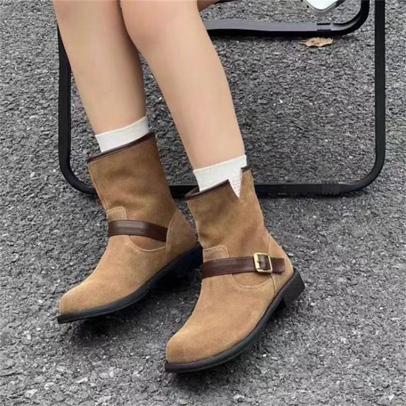 

Модные женские ботинки Зимние Новые Повседневные На плоской подошве Ботильоны Женский Дизайнерский Бренд Модная Обувь для Ходьбы Панк Готика для Женщин Botas De Mujer 42 коричневый