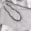 Fashionable Sturdy Glass Crystals Crosses Necklace Featuring Stylish Rhinestones Designs On Elegant Snake Chain