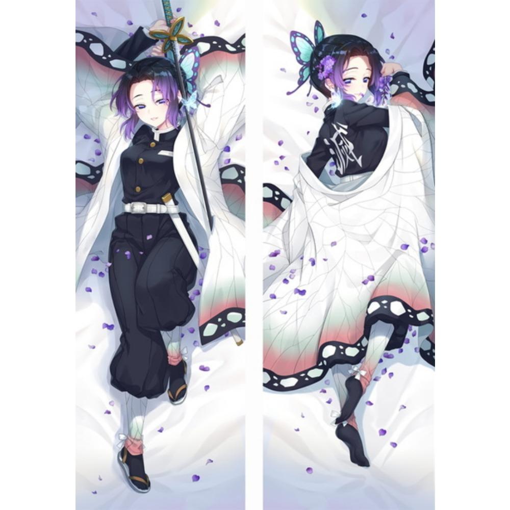 Japonský anime zabiják démonů Agatsuma Zenitsu Dakimakura Kamado Nezuko Pouzdro na polštář Objímání celého těla Kochou Shinobu Potah na polštář