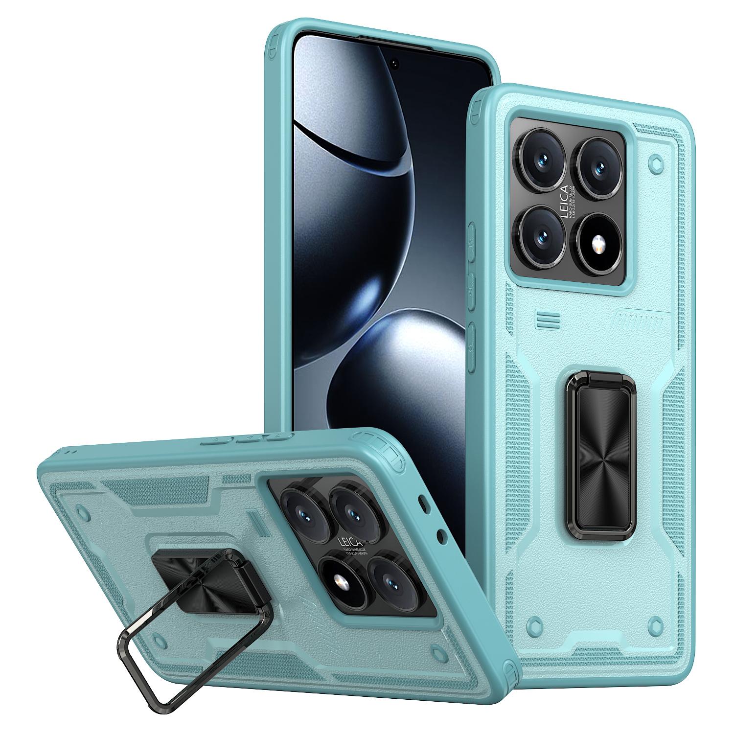 

Чехол для Xiaomi 14T с кольцом-подставкой, противоударный, PC+TPU, чехол для телефона Baby Blue