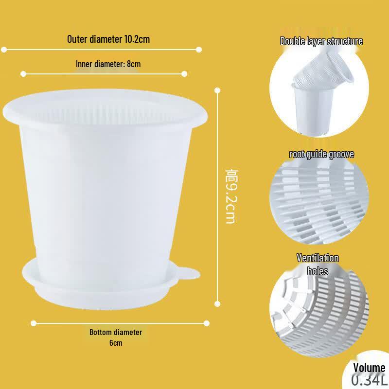Double-Layer Plastic Root Control Pot