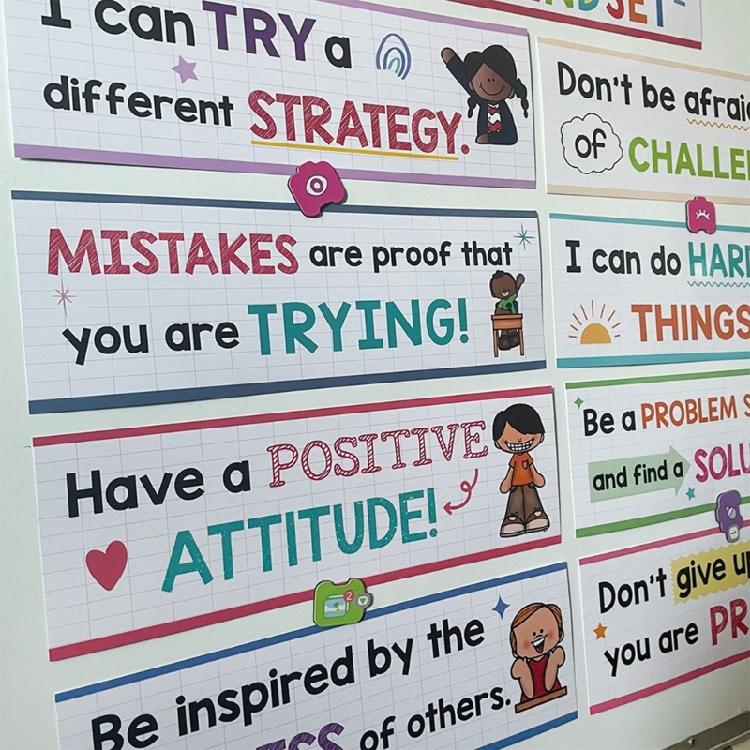 Pack of Colorful Thematic Learning Posters Creative Decors For Youngly Students Classroom Teaching Aids And Decoration