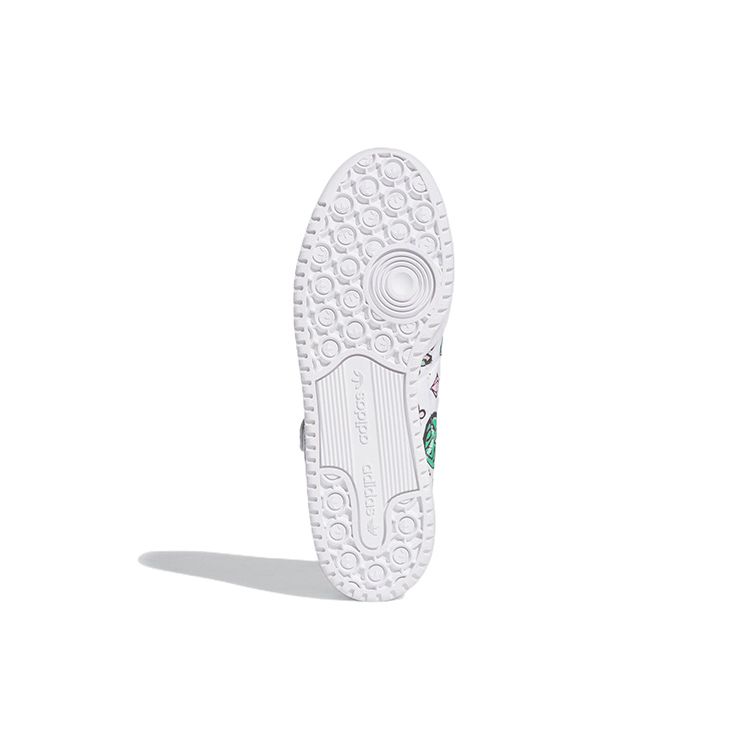 Zapatillas unisex Jeremy Scott x adidas Forum 84 Low Monogram en blanco nube-blanco núcleo-negro GX9668