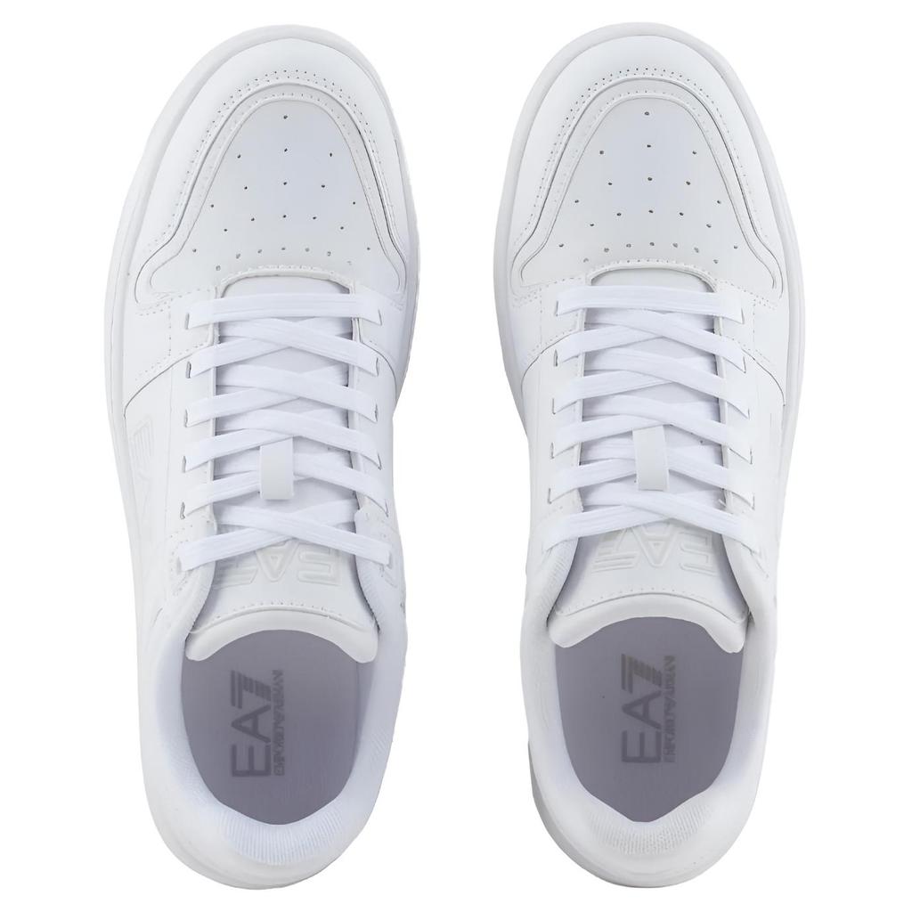 Emporio Armani EA7 Round Toe Lace-Up Low-Top Sneakers Unisex Sneakers White X8X189XK404U260