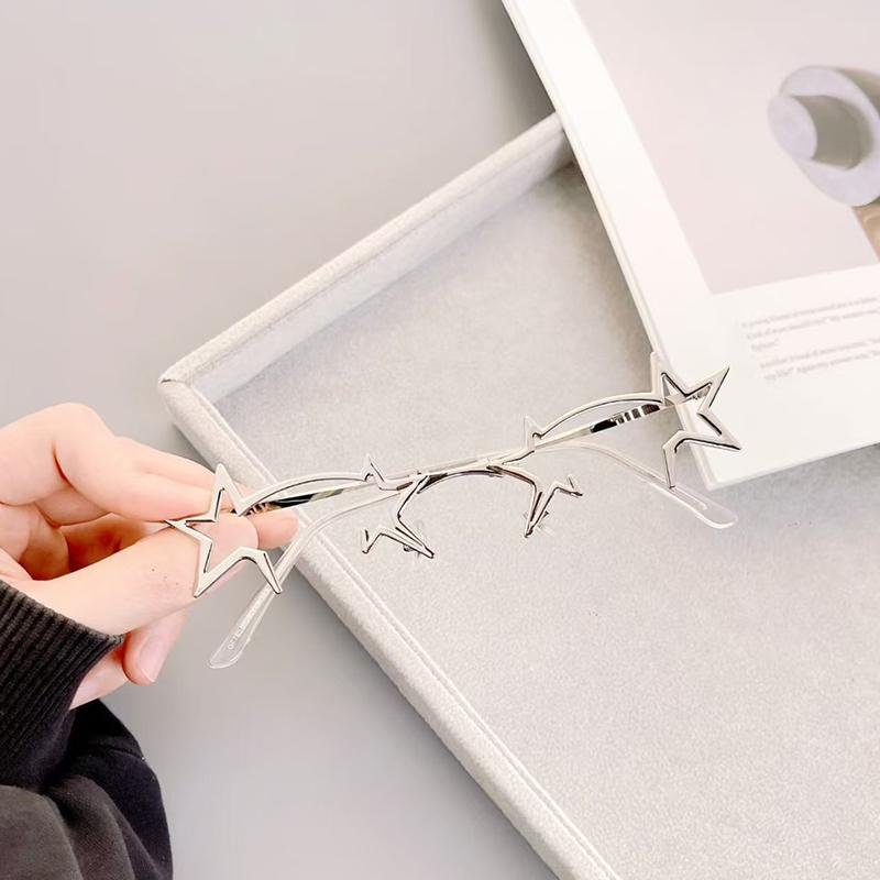 Y2K Stylish Women Glasses Frame Korean Fashion Polygon Shape Female Glass New Style Decorative Eyeglass