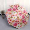 1pc Floral Pattern Automatic Umbrella   Auto Open/Close Folding Umbrella with  8 Rib Frame, 3 Fold Compact Umbrella for Men & Women, 133