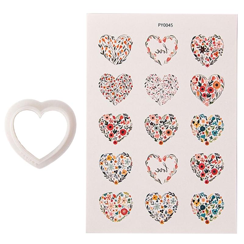Clay Cutter for Clay Jewelry Making DIY Craft, Floral Clay Transfer Paper Clay Transfer Sheets for Clay Earrings 1