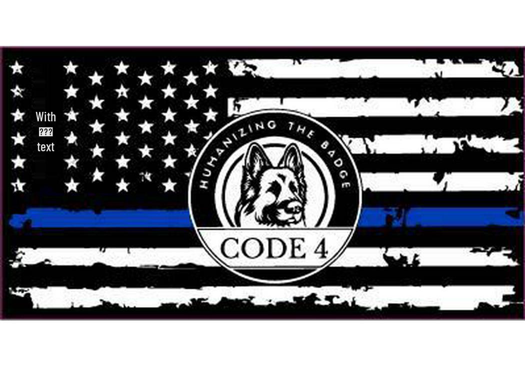 Thin Blue Line American Flag Sticker for Cars & Laptops