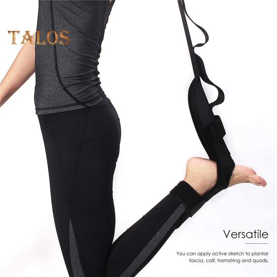 Halka Bantlı Yoga Esnetme Kayışı Ayarlanabilir Ayak Baldır Germe Bandı Erkek Kadın Ev Egzersizi Fizik Tedavi Direnç Bandı