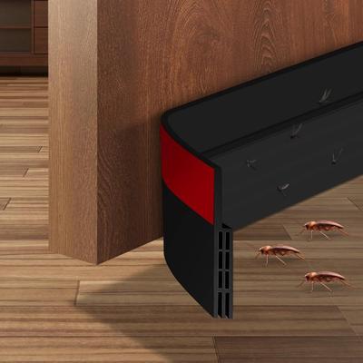 1PC Door Seam Door Bottom Sealing Strip Dustproof Waterproof Self-adhesive Door Bottom Strip Sound Insulation Bedroom Door Gap Windshield Sticker