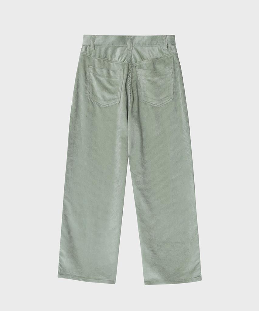 Noir For Woman Tencel-Ribbed Wide Pants (Pale Green)