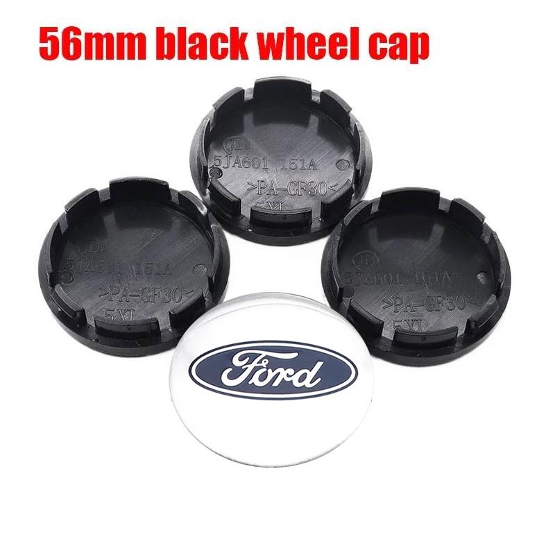 4pcs 3D 56mm 60mm 65mm 68mm Ford logo car emblem Wheel Center Hub Cap auto Rim refit dust-proof badge covers sticker accessories