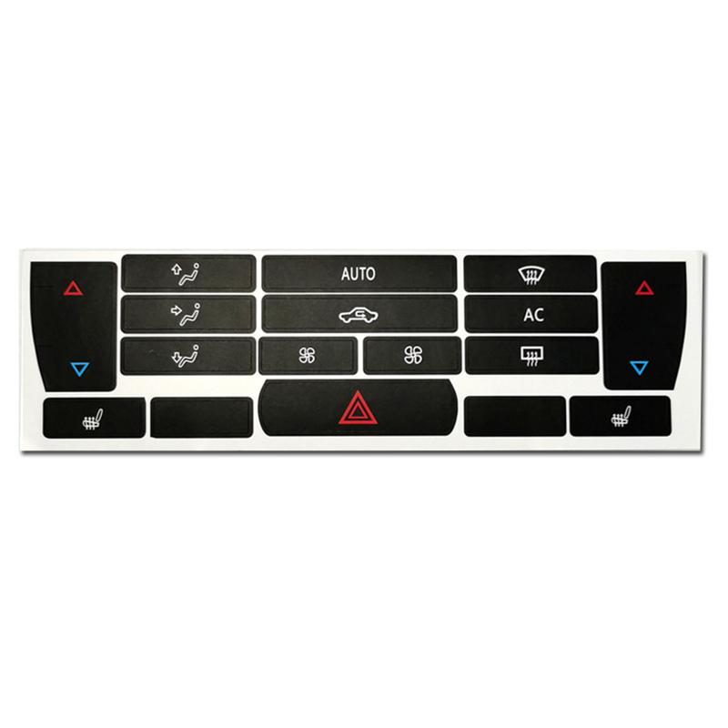 Car Air Condition Control Button Repair Sticker For SAAB 9-3 2003-07 A/C Climate Button Repair Decals Interior Replacement Parts