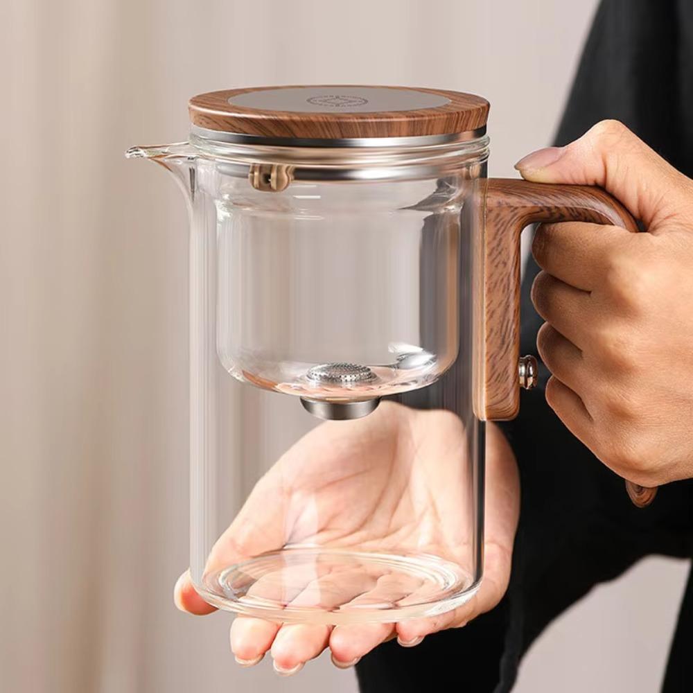 Clear Tea Separation Filtration Pot Glass Kung Fu Tea Pot High-end Filter Tea Cup  Tea Desk