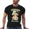 Mahjong Tiles And Clouds Cartoon Tshirt Graphic T Shirts For Unisex Printed T Shirts For Unisex Anime Tshirt Tshirt