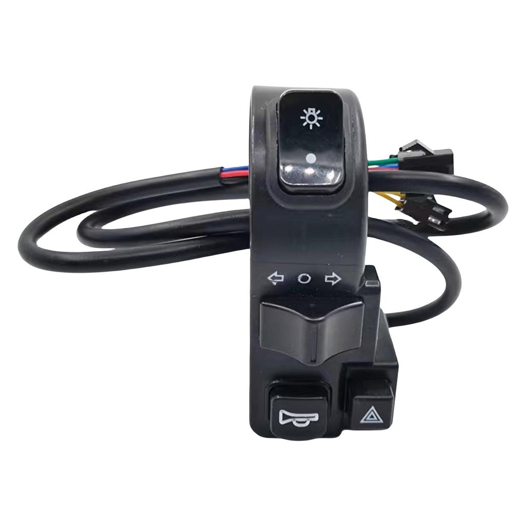 Tricycle Horn Headlight Steering Double Flash Combination Electric Bike Switch for Electric Scooters