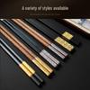 Beiyipin Reusable Wenge Wood Chopstick Handle with Disposable Tips