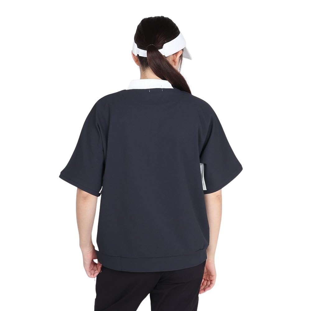 Short Sleeve High Neck Shirt Storage and Golf Cold Protection S [Pin Apparel] Women's (Heat Insulation) / / 622-4267802 010_Black