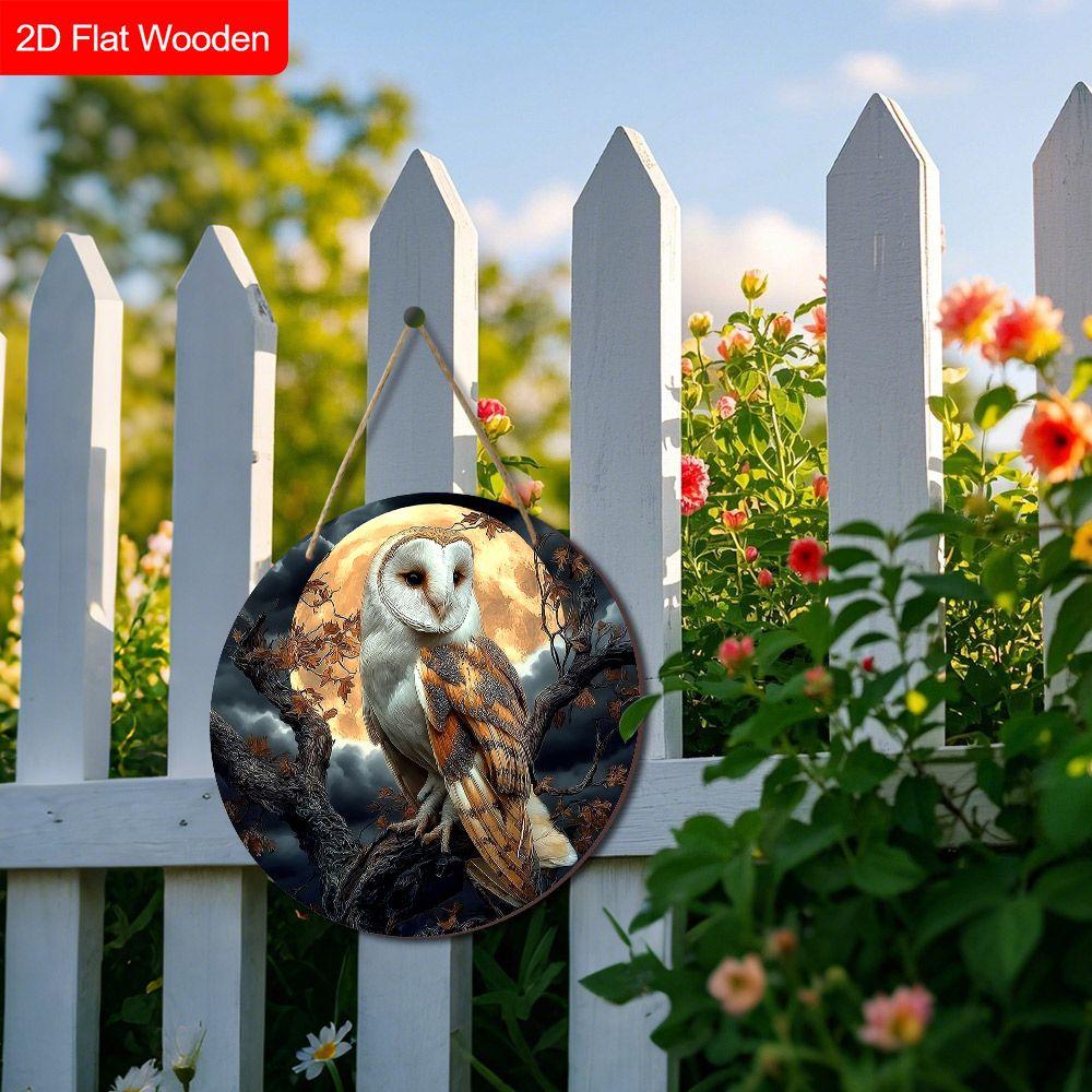 2D Flat Wooden Hanging Decorative Signs, Family Wall or Door Decoration, Garden Decoration, Housewarming Gifts for Friends