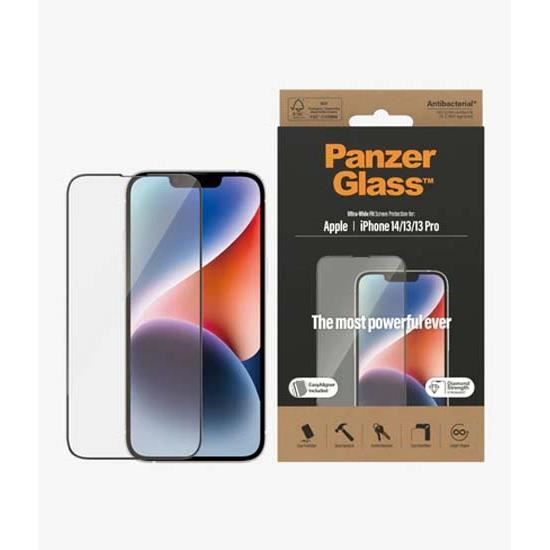 Protection d'écran - PanzerGlass - Ultra-Wide Fit - Résistante aux rayures - Anti-chocs - Antibactérien