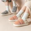 Down cotton slippers autumn and winter bag with non-slip indoor home home thickened warm couple