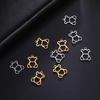 Teamer 5pcs/lot Stainless Steel Charms for Jewelry Making Bear Leaves Stars Pendant Mini Charm Bracelet DIY Accessories Hot Sale