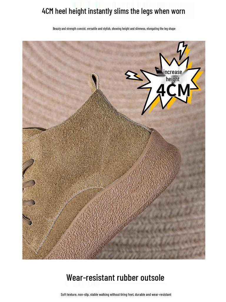 Damskie buty casualowe ze sznurowaniem, z okrągłym noskiem, ze skóry bydlęcej, w dużych rozmiarach 41-43, na miękkiej podeszwie i z aksamitną podszewką, Jesień/Zima 2025