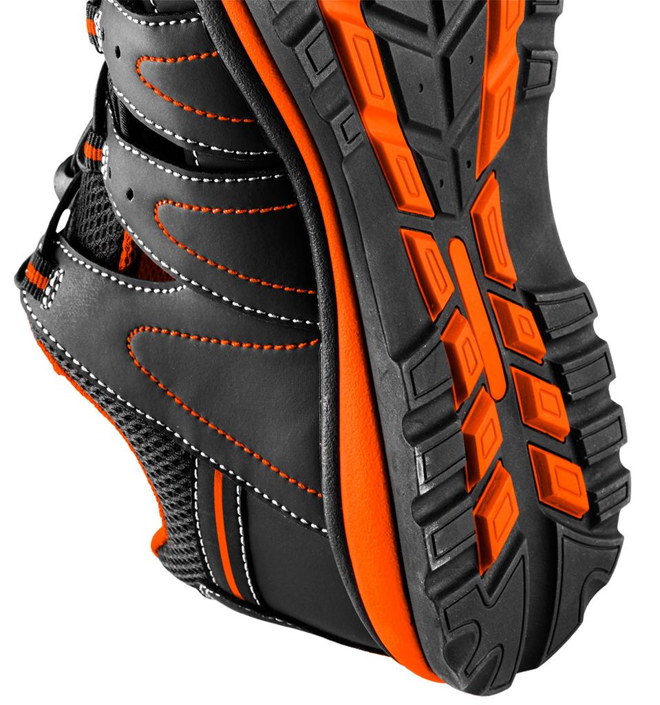 S1 SRA Work Sandals, Composite Toe Cap, Size 43