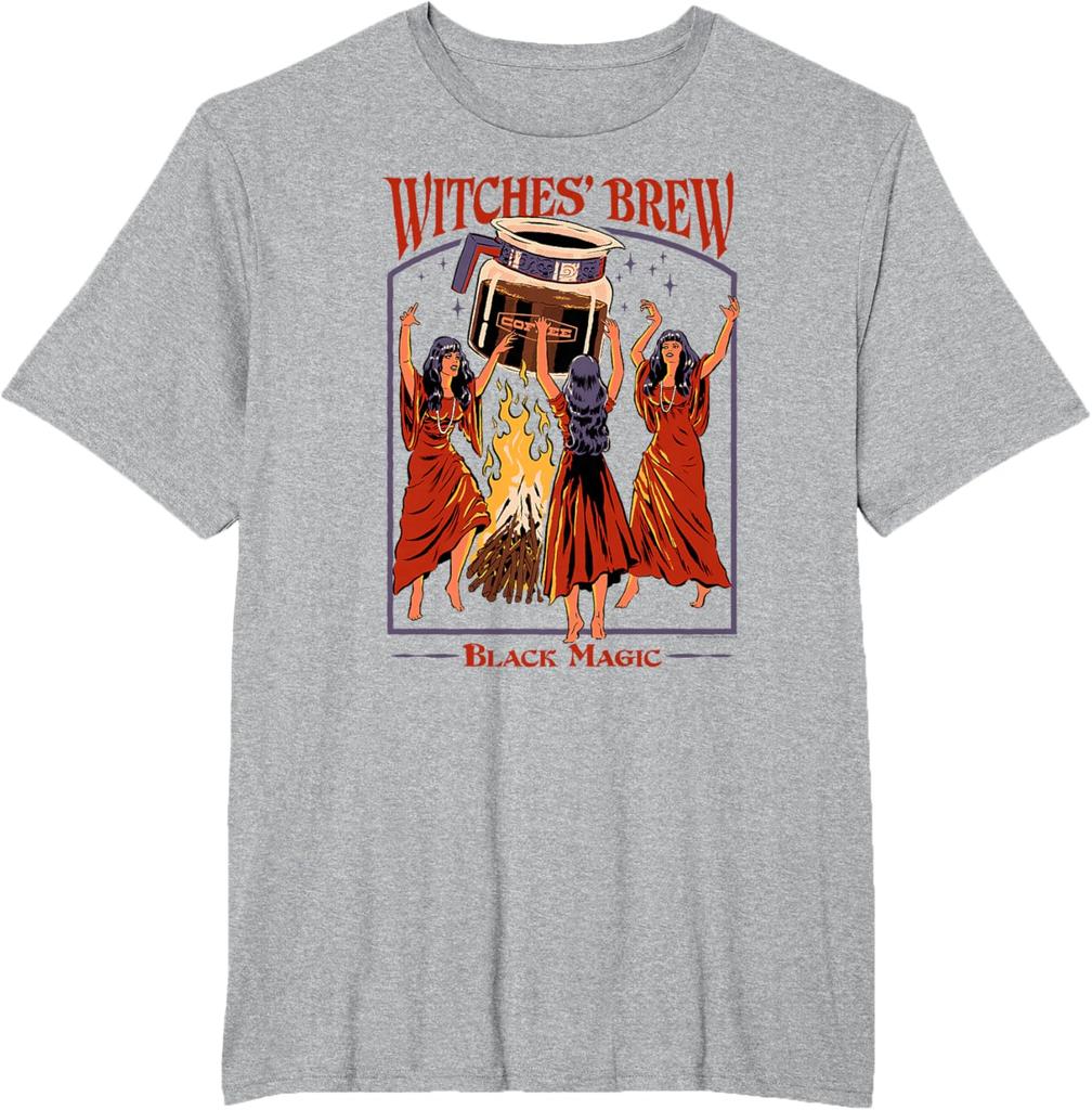 Witches Brew Magic Coffee Retro Dark Humor TShirt New SpringSummer Arrivals Regular Fit Casual