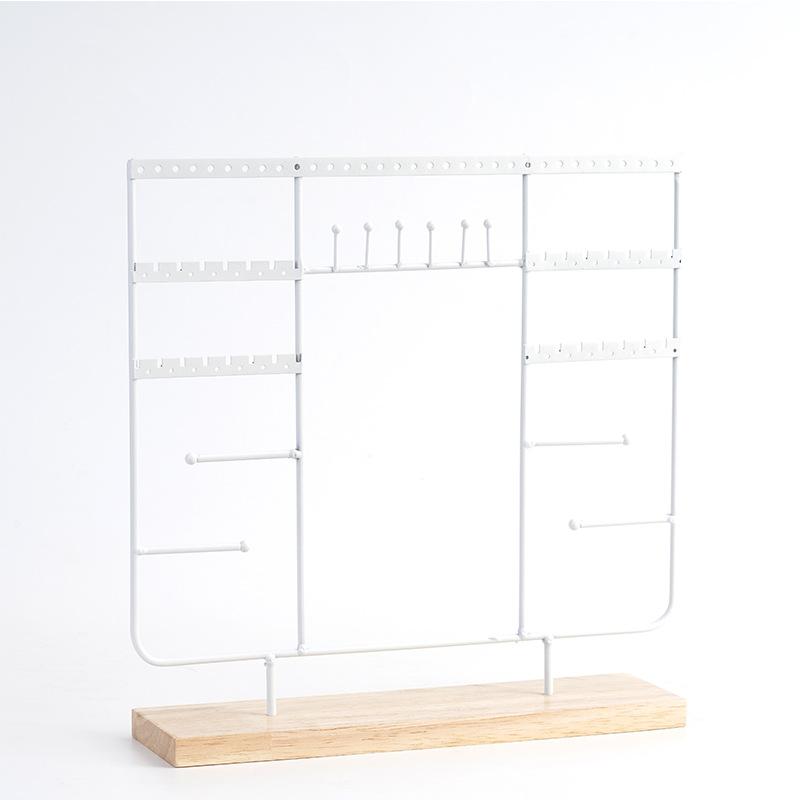 

Оригинальный дизайн, многослойная подставка для сережек, стол для макияжа, стеллаж для хранения ювелирных изделий, колец, браслета, ожерелья, витрина для аксессуаров 28x7.5x30cm