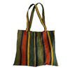 Colorful Stripe Shoulder Bag For Women Large Capacity Shopping Tote Casual Beach Bag Reusable Portable Handbag