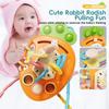 1Pcs-Montessori First-Class Pull Top-Grade String Play Sets First-Class Cute Top-Grade Rabbit High-Standard Radish First-Class Babies