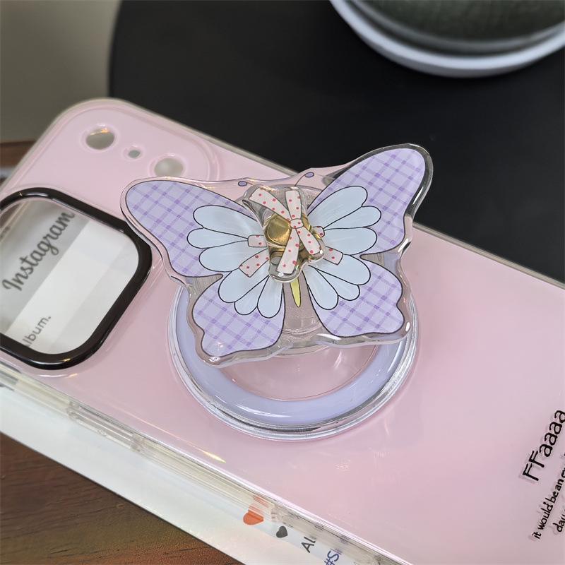 

Purple Butterfly Glitter Magnetic Stand for MagSafe Phones