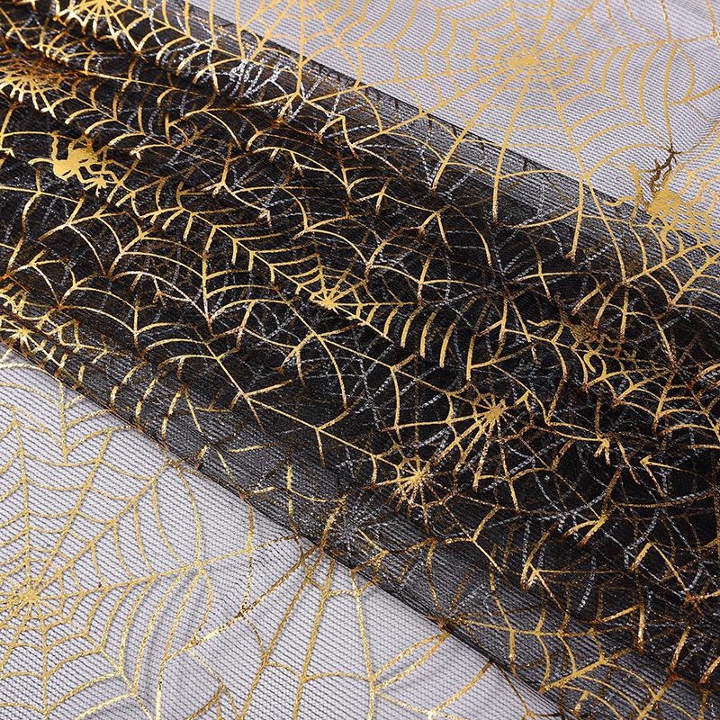 Red Spiderweb Halloween Mesh Fabric: Toy Hat & Cape Decoration